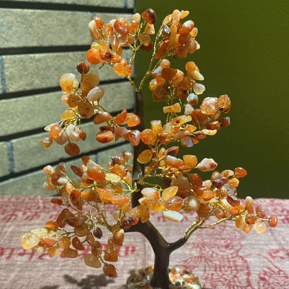 Carnelian Tree of Life Statue